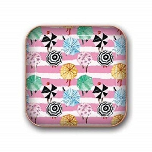 Studio Oh Other - Studio Oh pink and white umbrella trinket tray!!